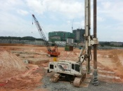 Site preparation for bored pile