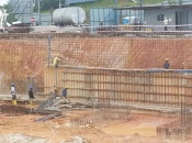 Construction of sub-basement retaining wall